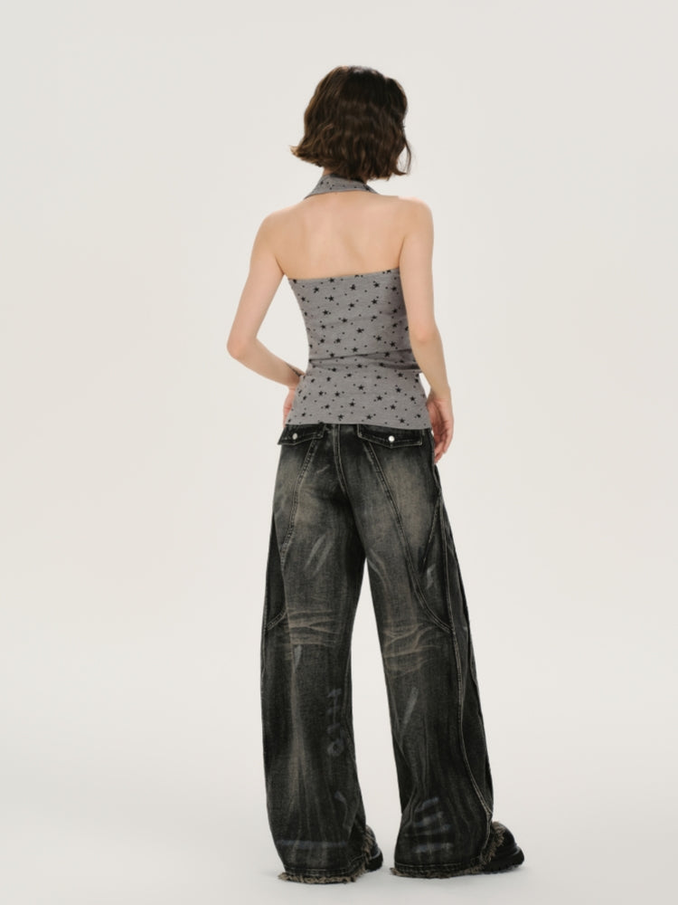 Fun Alphabet Graphic Vest Top