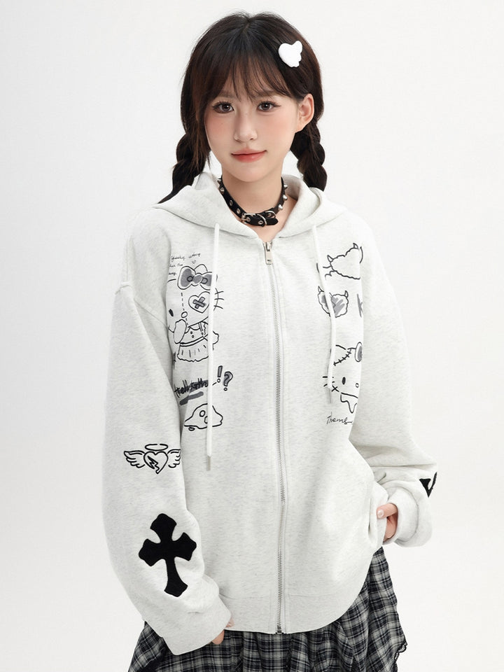 Kitty Cat Ear Hoodie Jacket