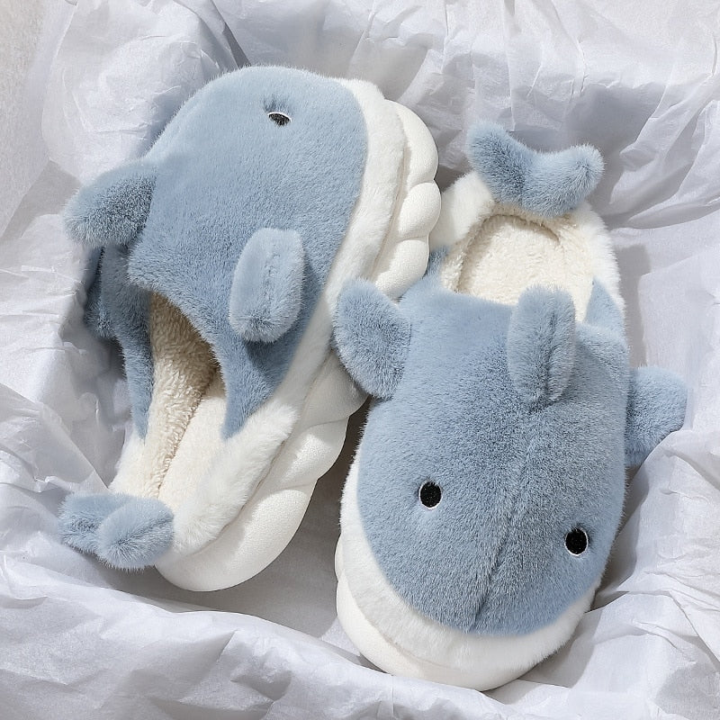 Shark plush slippers new arrivals