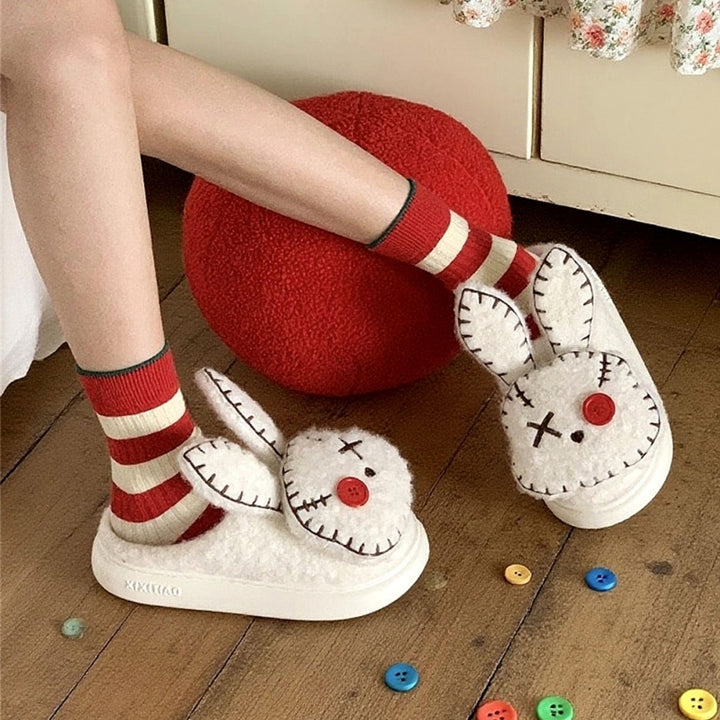 Funny Evil Bunny House Slippers