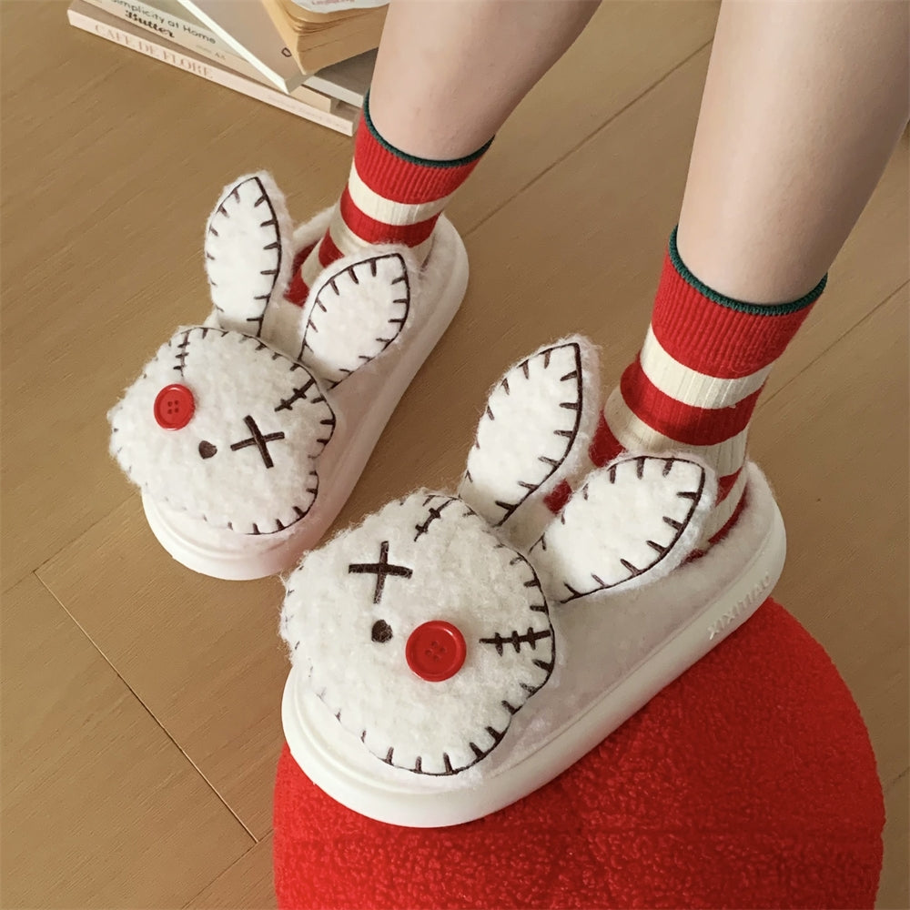 Funny Evil Bunny House Slippers