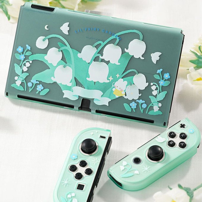 lily of the valley protective case for Nintendo switch Oled