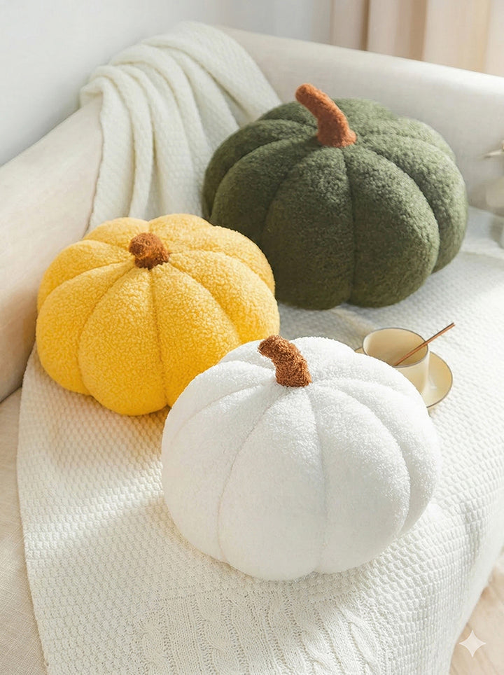 Pumpkin Shaped Throw Pillow
