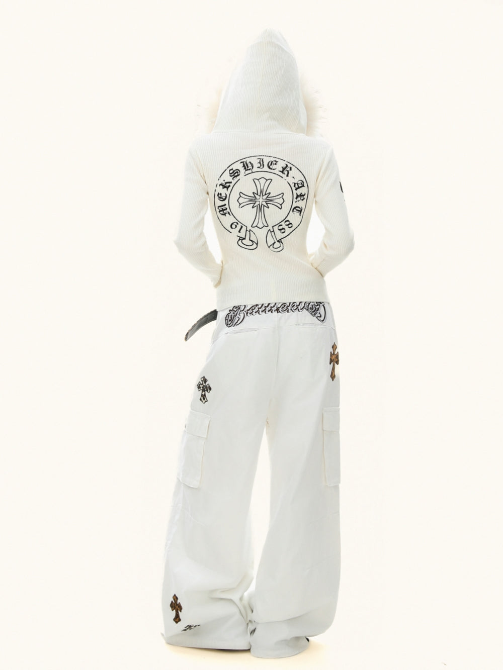 Gothic Zip Up Hoodie Knit Jacket