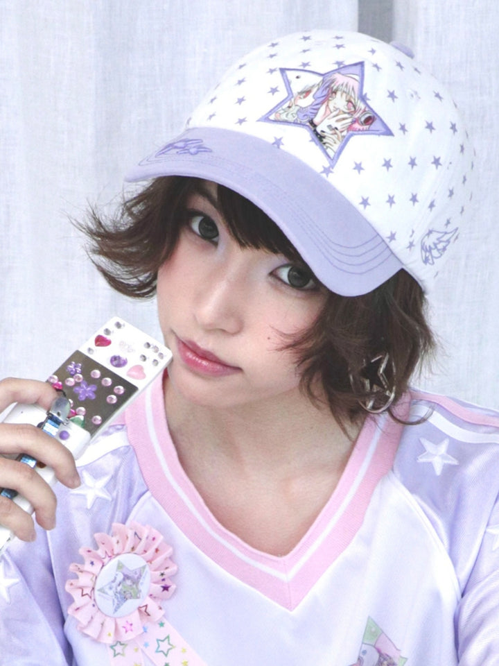 Y2K Star Graphic Embroidered Baseball Cap