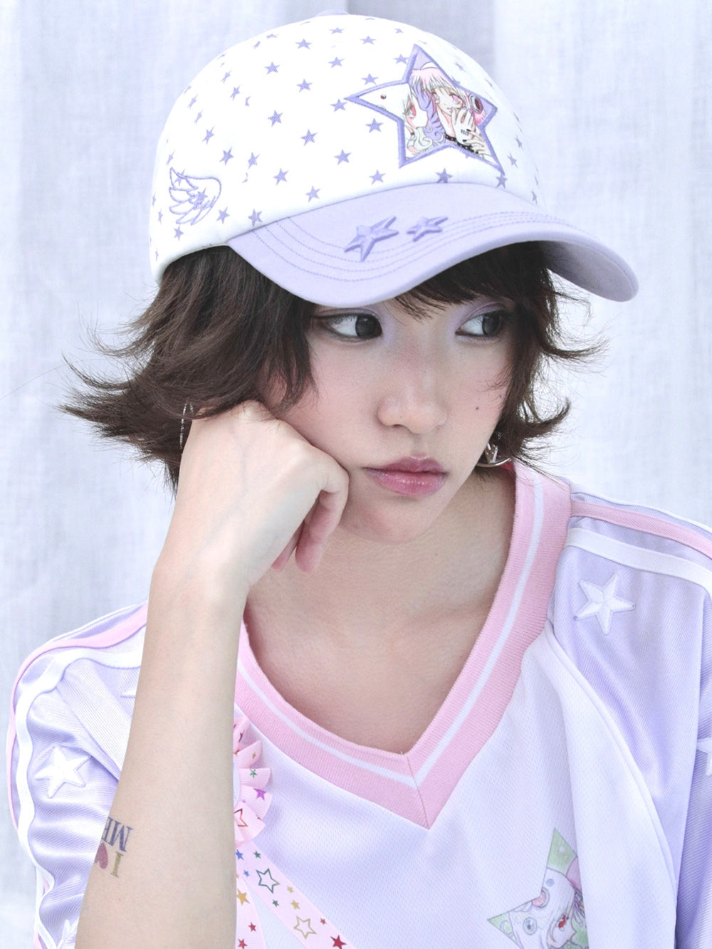 Y2K Star Graphic Embroidered Baseball Cap