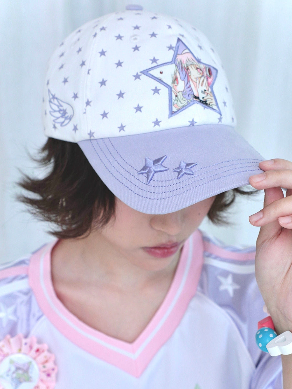 Y2K Star Graphic Embroidered Baseball Cap