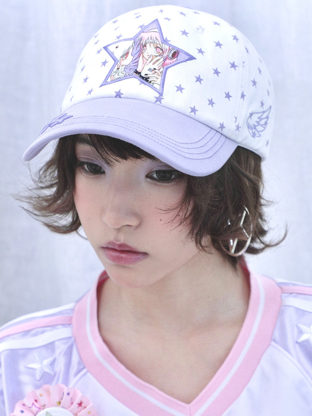 Y2K Star Graphic Embroidered Baseball Cap