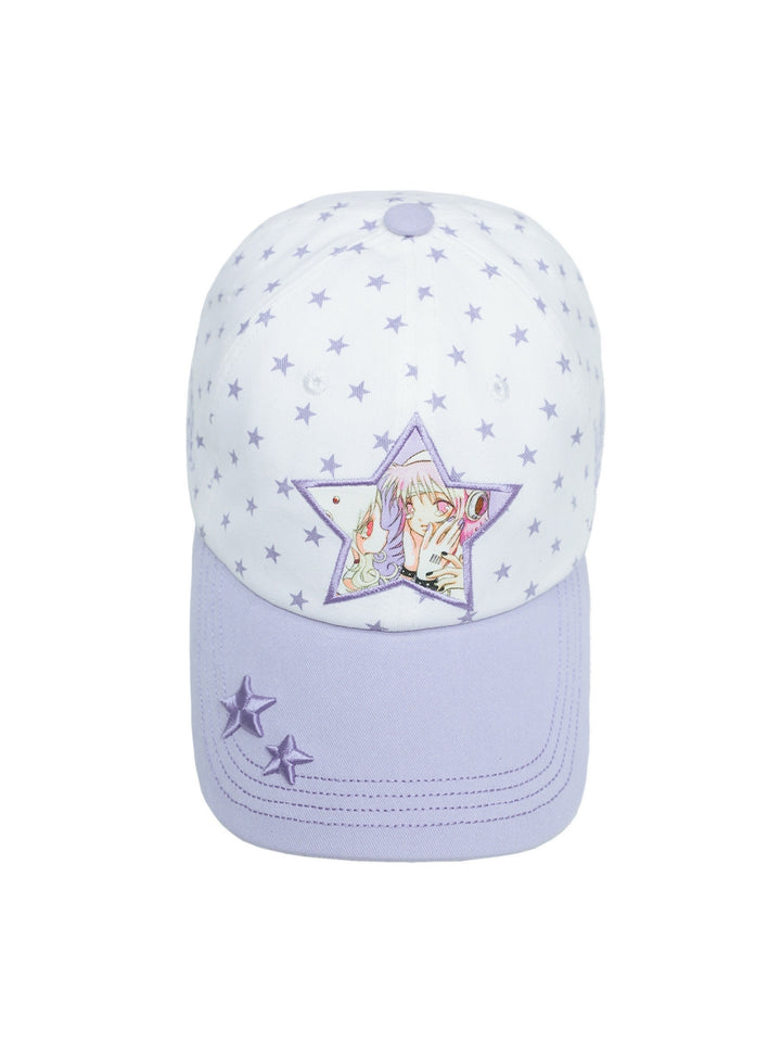 Y2K Star Graphic Embroidered Baseball Cap