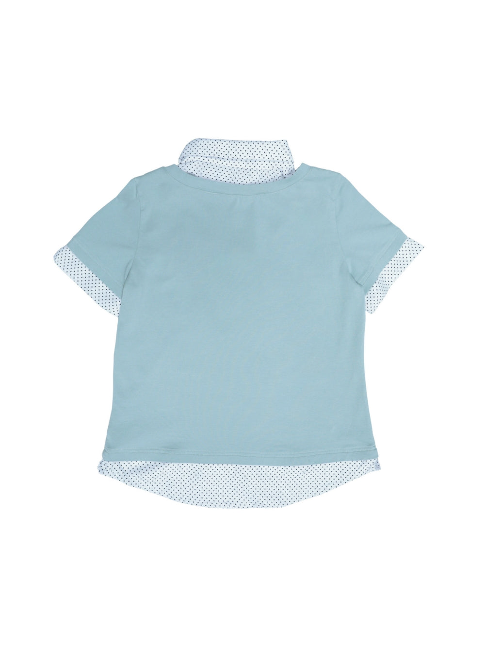 Music Girl Faux-Layer Collared Tee