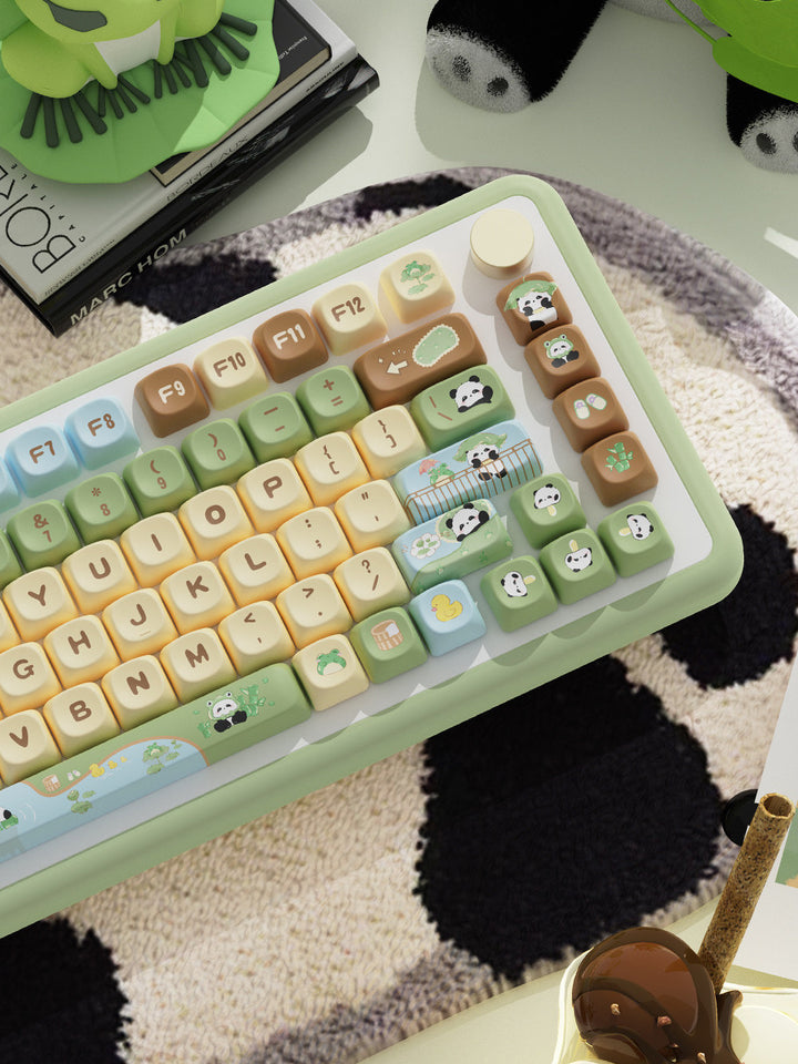 Panda Theme Keycaps Set for Mechanical Keyboards