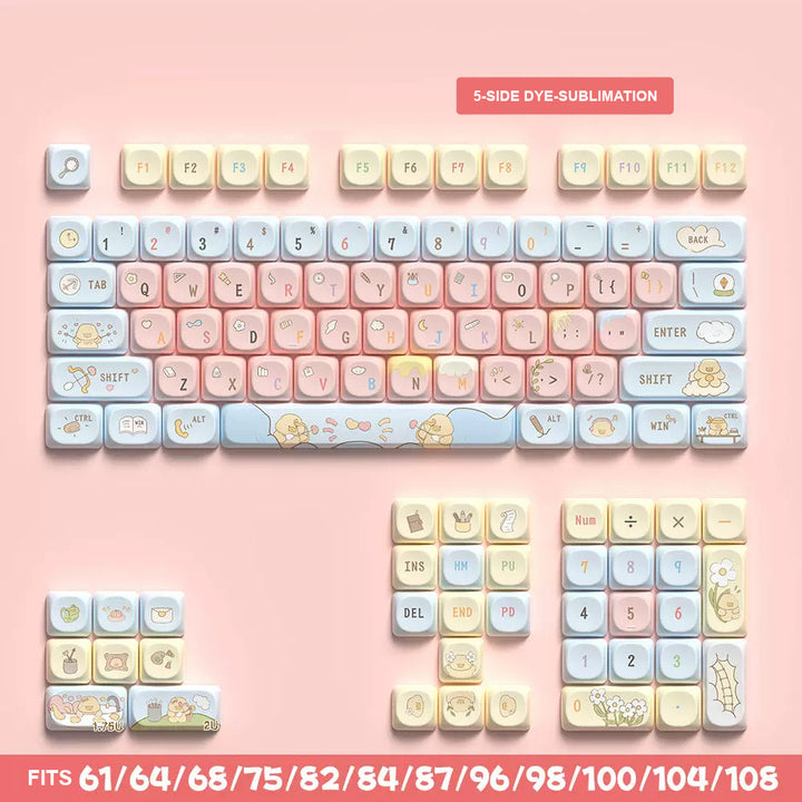 Book of Encounters Duck Theme Keycaps for Mechanical Keyboards