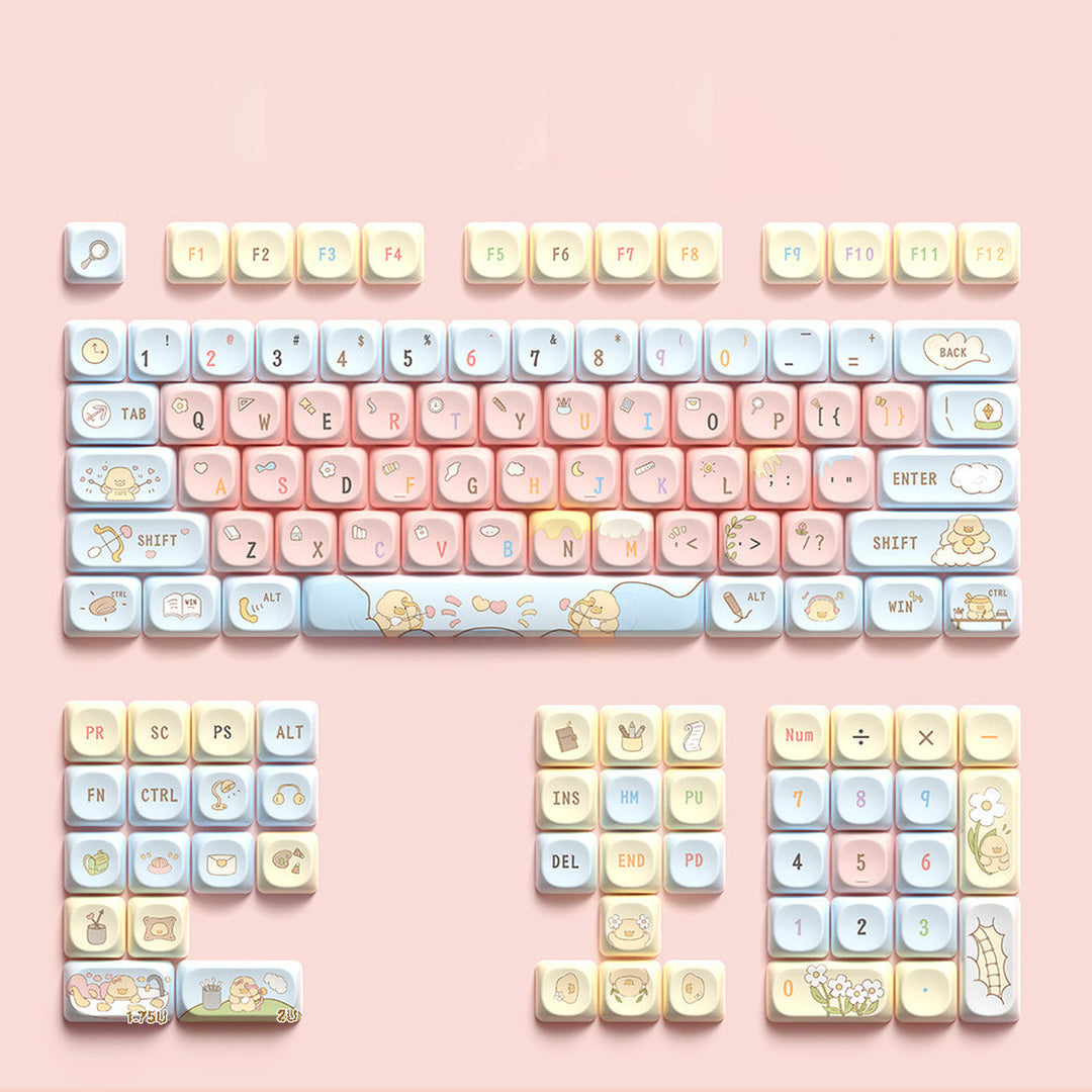 Book of Encounters Duck Theme Keycaps for Mechanical Keyboards