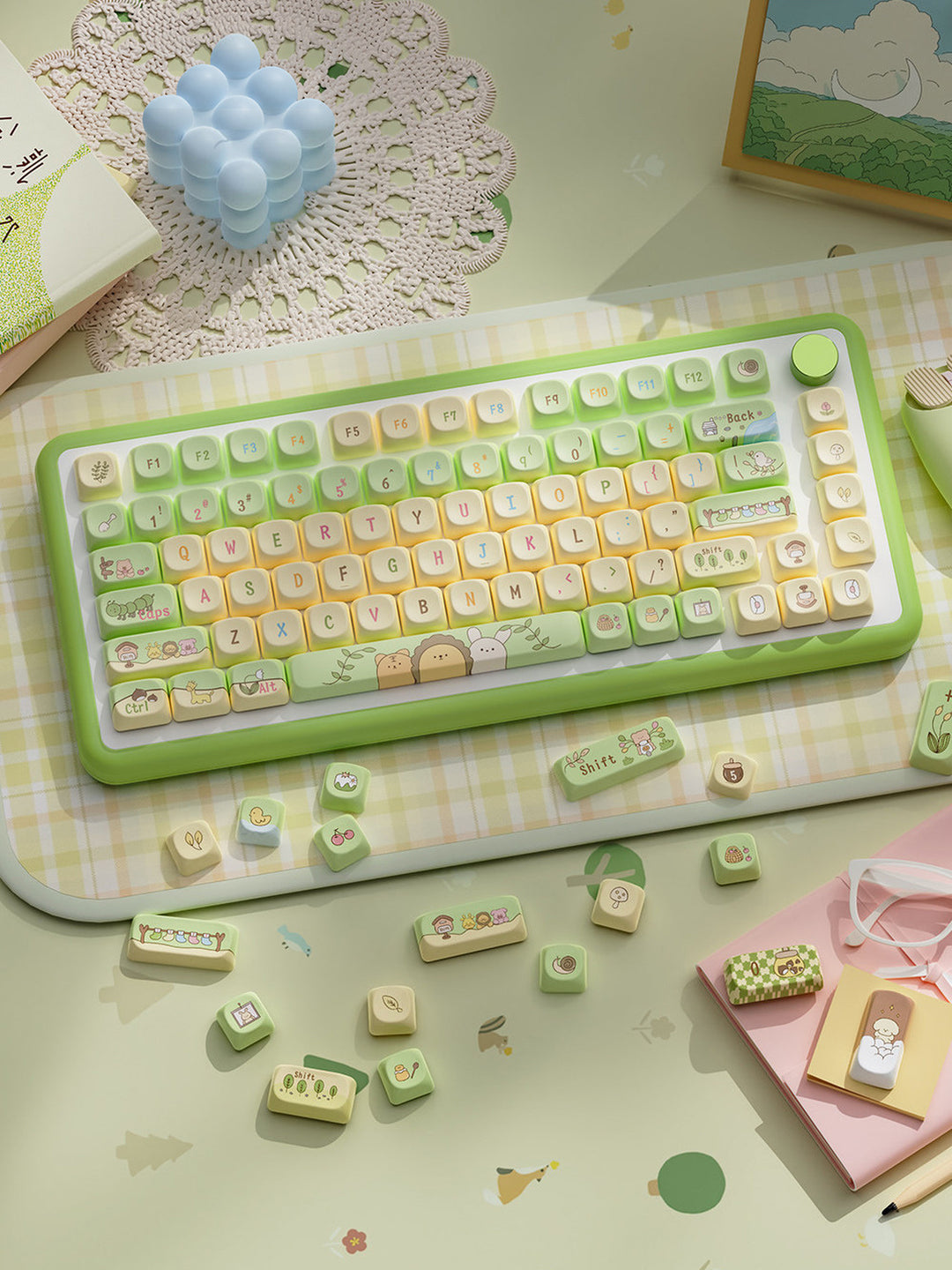 Forest Fairy Tale Theme Keycaps for Mechanical Keyboards