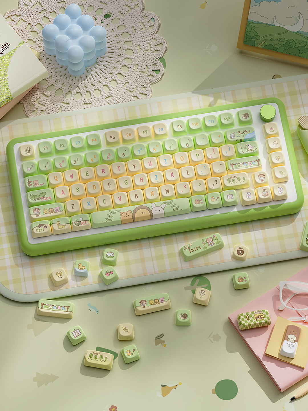 Forest Fairy Tale Theme Keycaps for Mechanical Keyboards