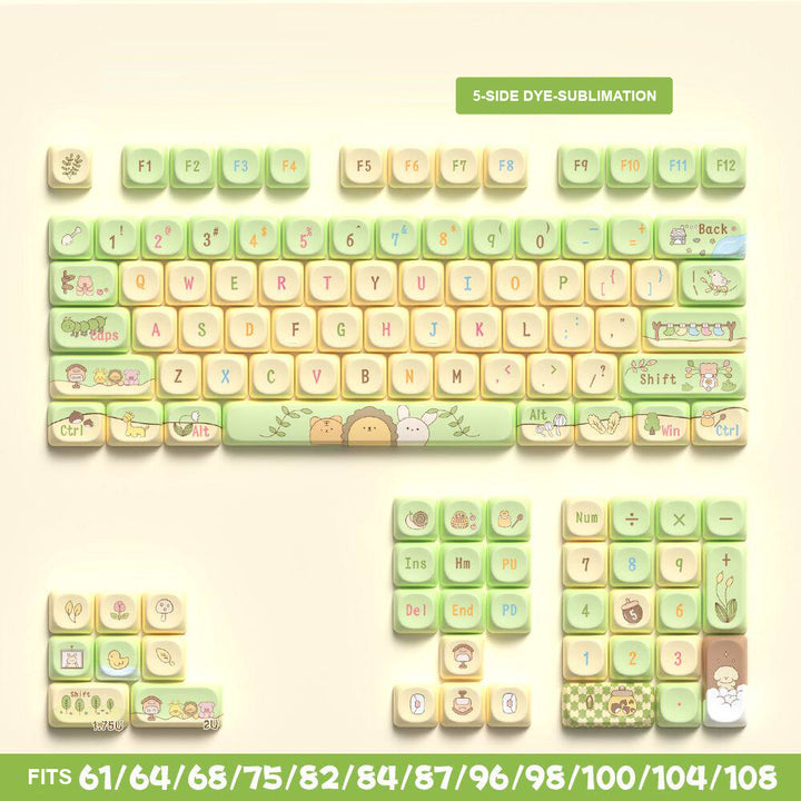 Forest Fairy Tale Theme Keycaps for Mechanical Keyboards