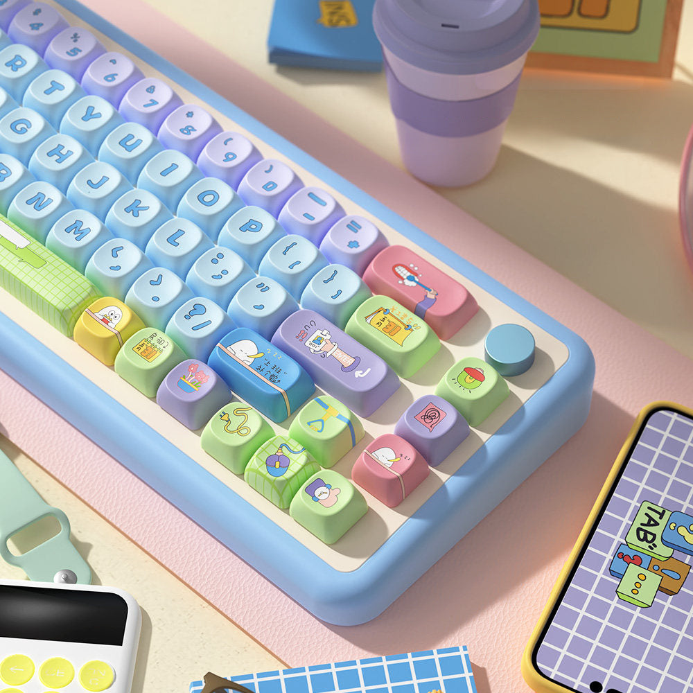 Eggs at Work Keycaps Set for Mechanical Keyboards