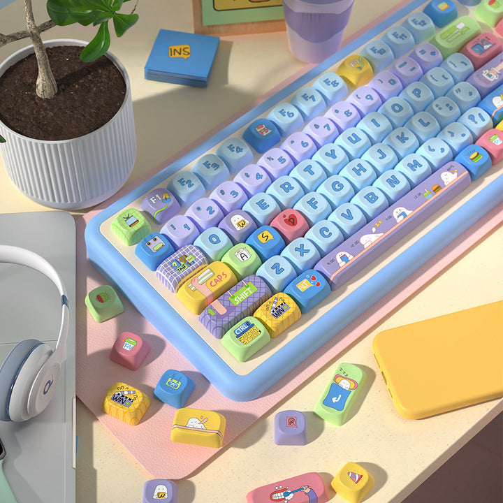 Eggs at Work Keycaps Set for Mechanical Keyboards