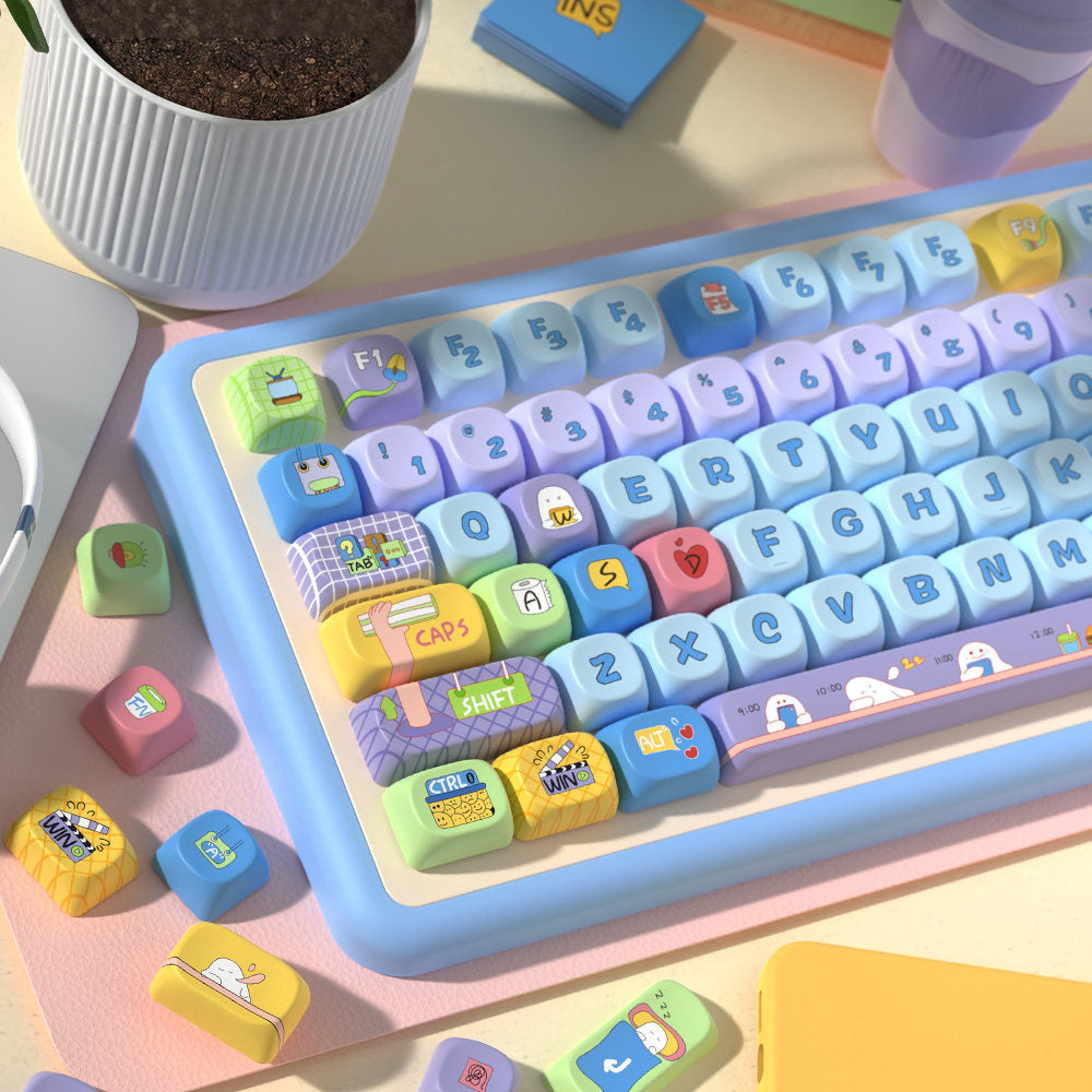 Eggs at Work Keycaps Set for Mechanical Keyboards