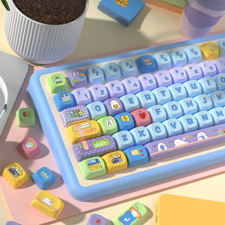 Eggs at Work Keycaps Set for Mechanical Keyboards