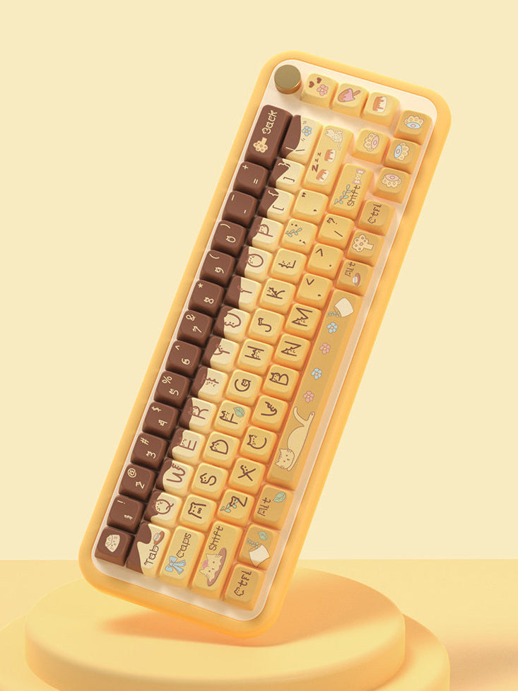 Pudding & Paws Keycaps Set for Mechanical Keyboards