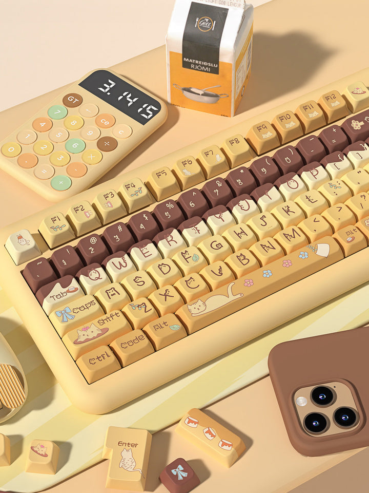Pudding & Paws Keycaps Set for Mechanical Keyboards