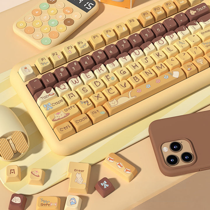 Pudding & Paws Keycaps Set for Mechanical Keyboards