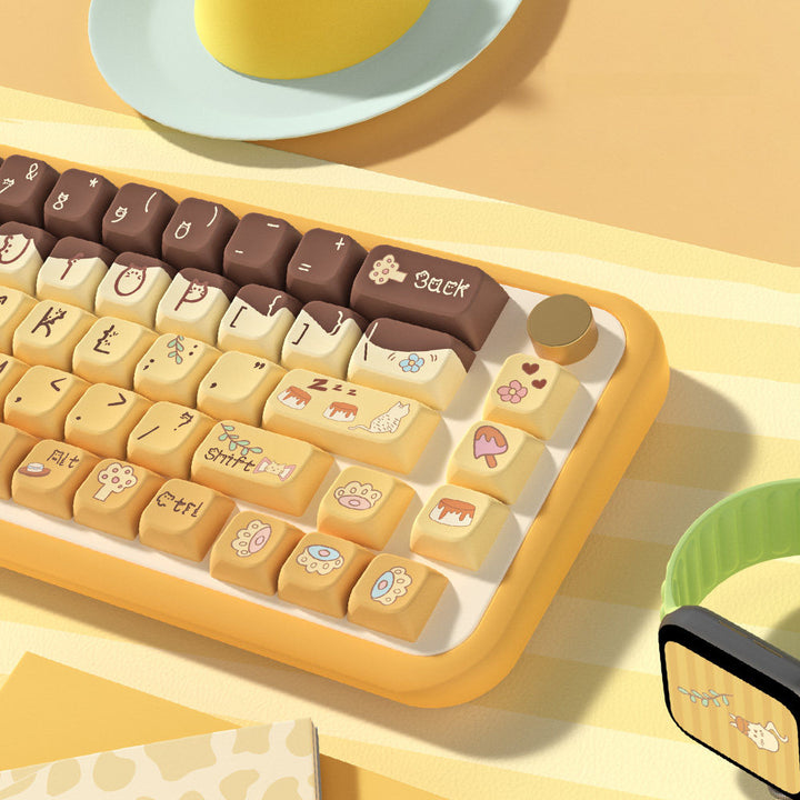 Pudding & Paws Keycaps Set for Mechanical Keyboards