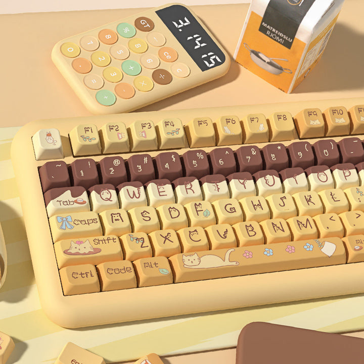 Pudding & Paws Keycaps Set for Mechanical Keyboards