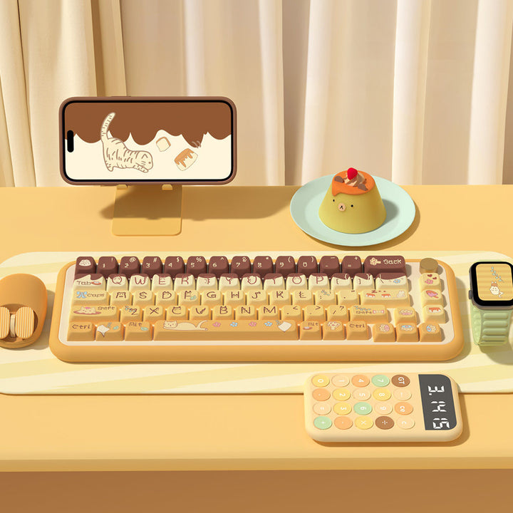 Pudding & Paws Keycaps Set for Mechanical Keyboards