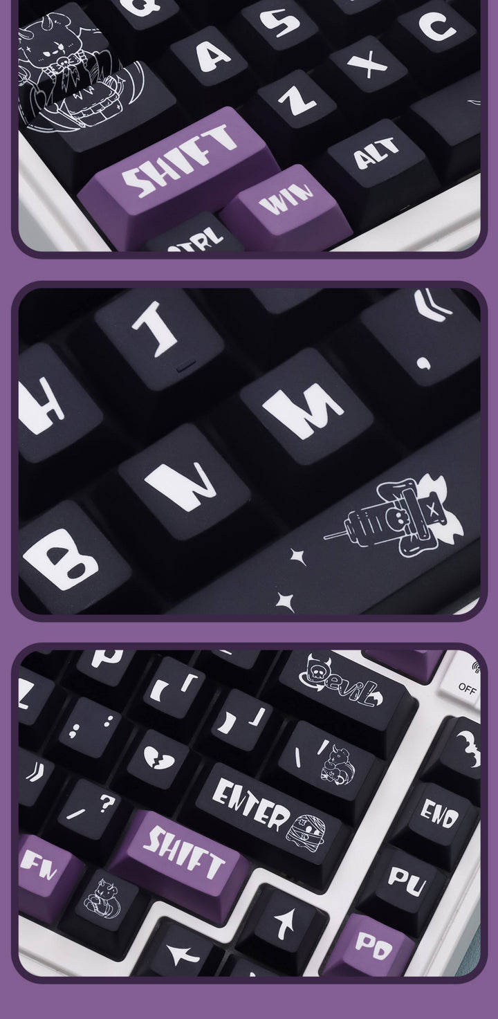 Dark Imps Keycaps Set for Mechanical Keyboards