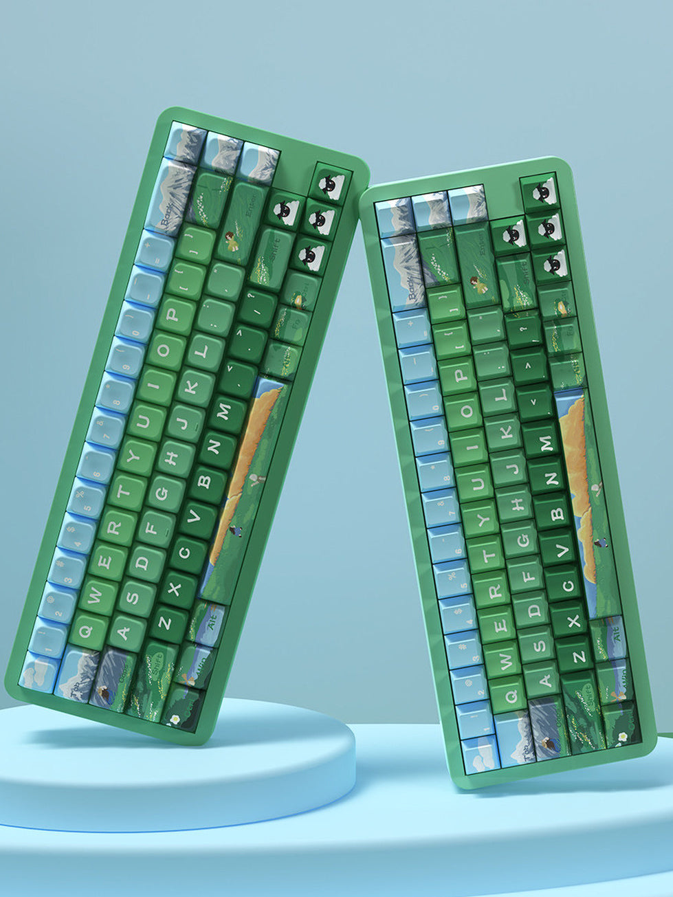 Heidi and Grandpa Keycaps Set for Mechanical Keyboards