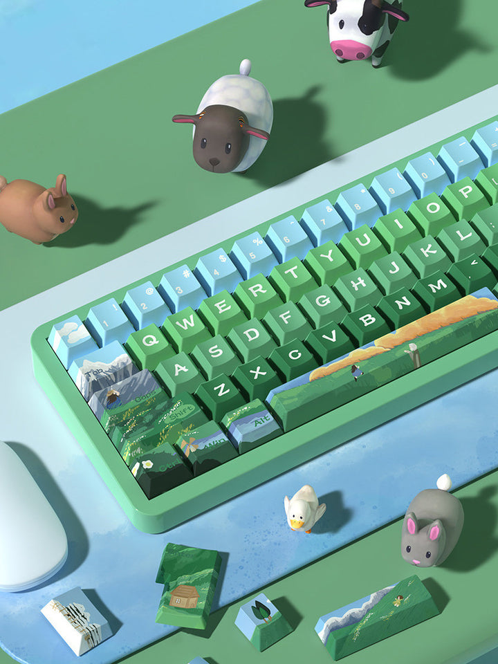 Heidi and Grandpa Keycaps Set for Mechanical Keyboards