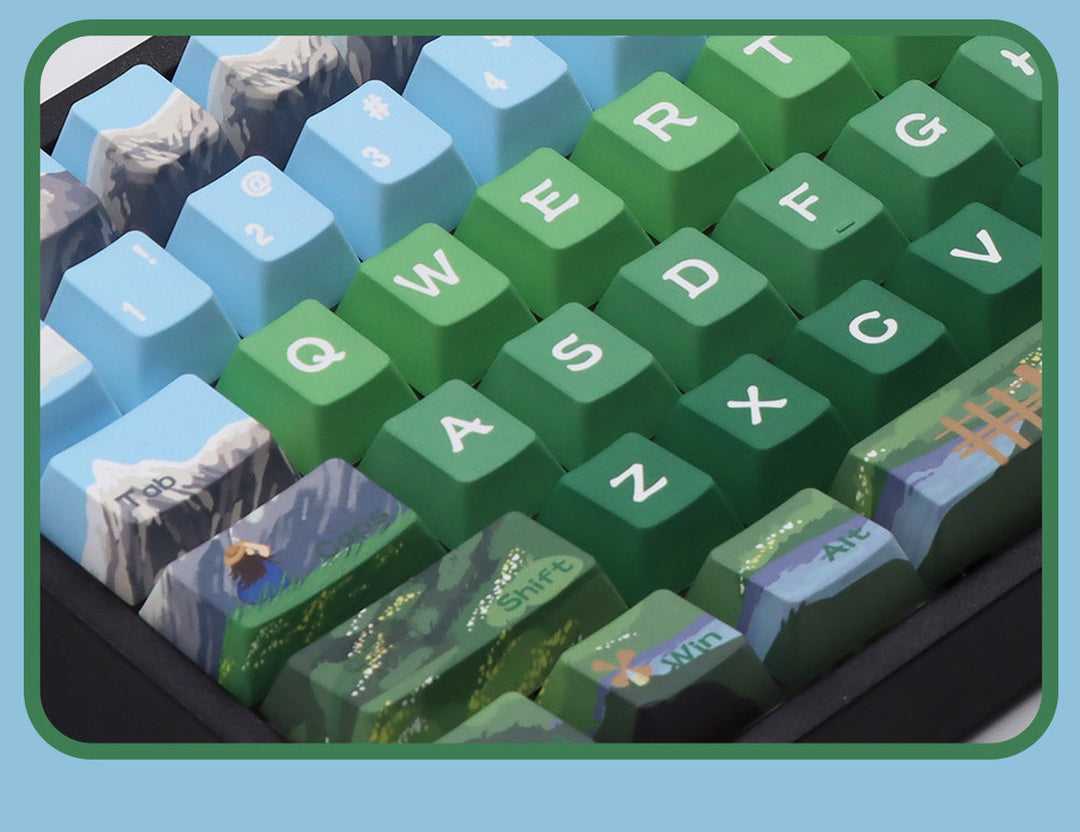 Heidi and Grandpa Keycaps Set for Mechanical Keyboards
