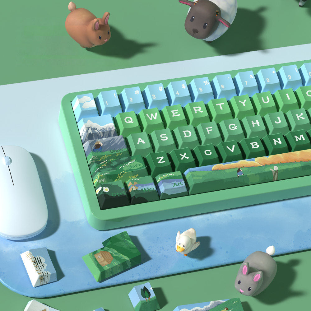Heidi and Grandpa Keycaps Set for Mechanical Keyboards