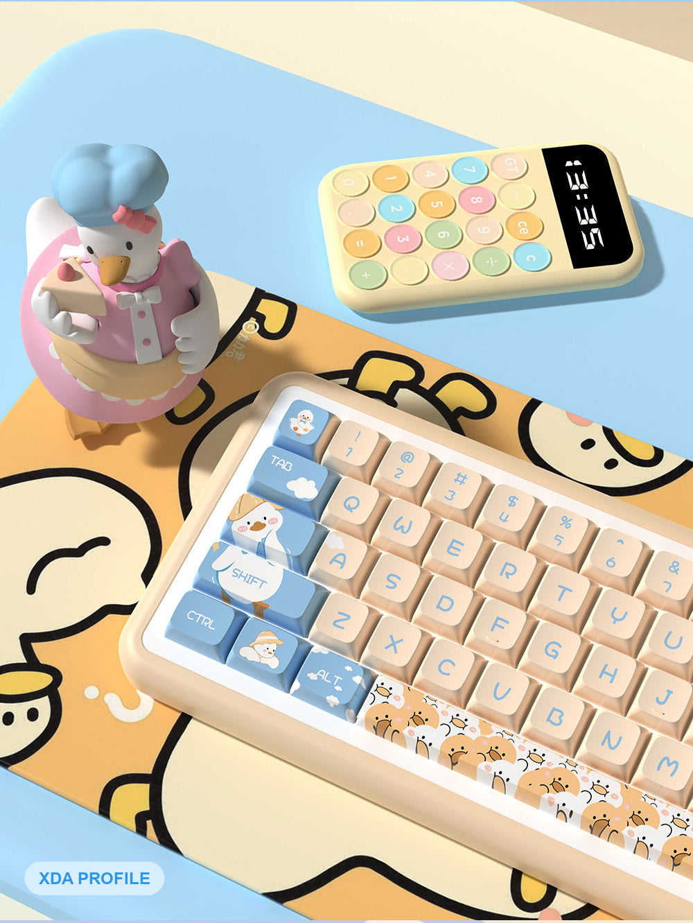 Cute Little Duck Keycaps Set for Mechanical Keyboards