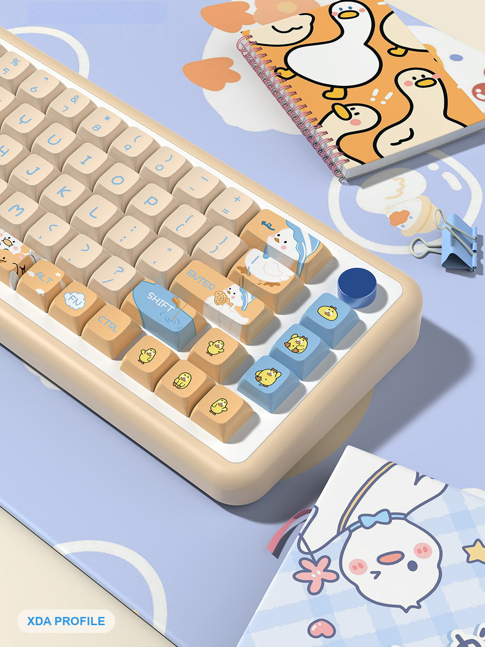 Cute Little Duck Keycaps Set for Mechanical Keyboards