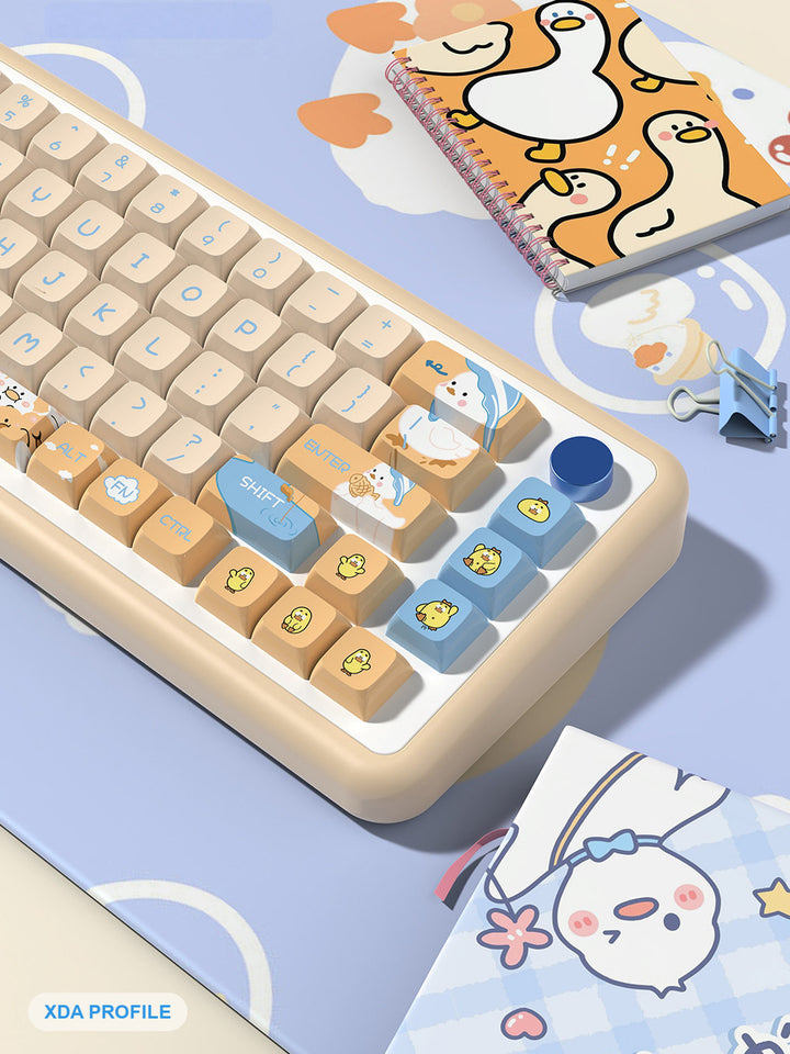 Cute Little Duck Keycaps Set for Mechanical Keyboards