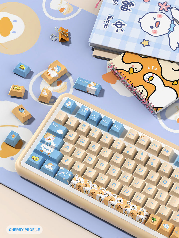 Cute Little Duck Keycaps Set for Mechanical Keyboards