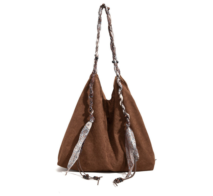 Boho Paisley Scarf Strap Hobo Bag