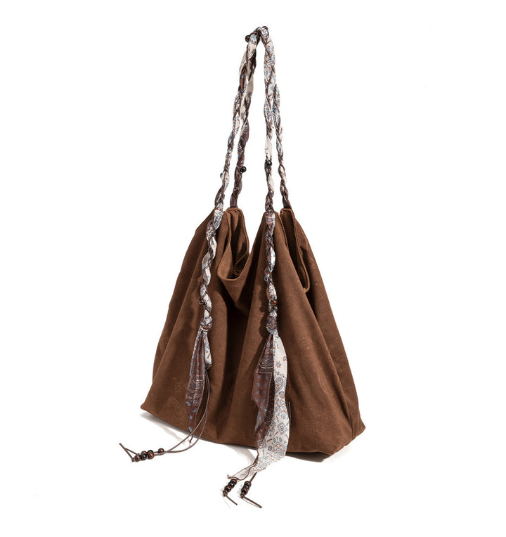 Boho Paisley Scarf Strap Hobo Bag