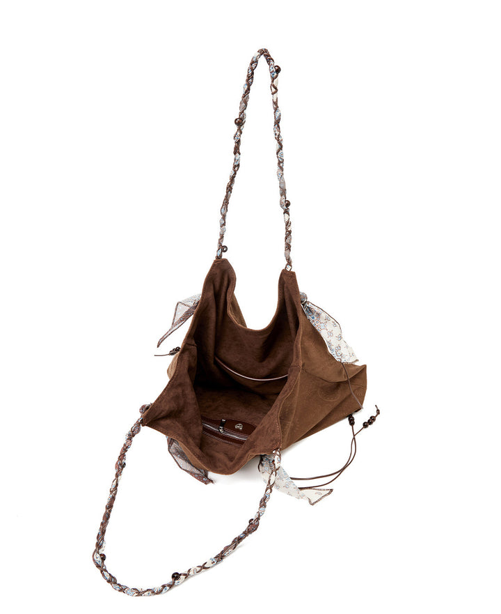 Boho Paisley Scarf Strap Hobo Bag