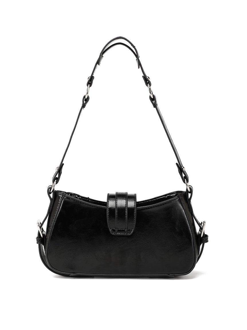 Y2K Studded Star Baguette Shoulder Bag
