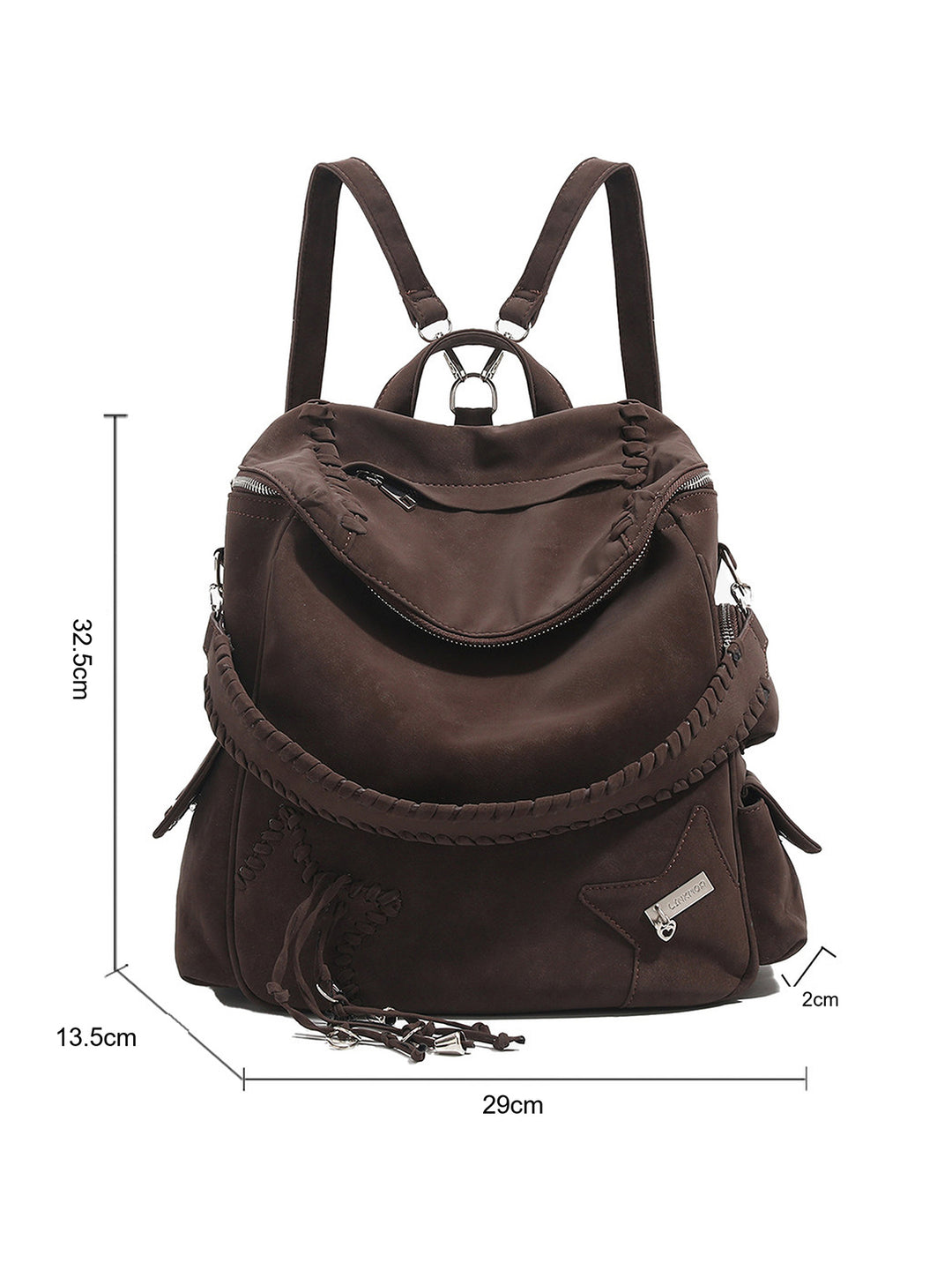 Vintage Braided Star Convertible Backpack