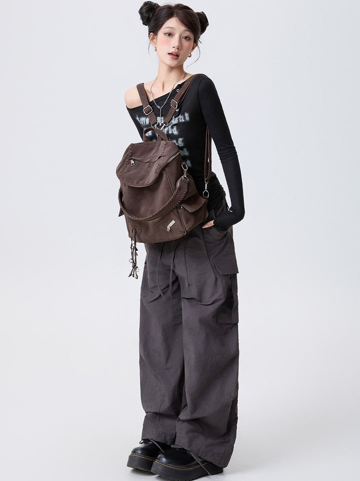 Vintage Braided Star Convertible Backpack