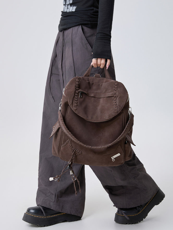 Vintage Braided Star Convertible Backpack