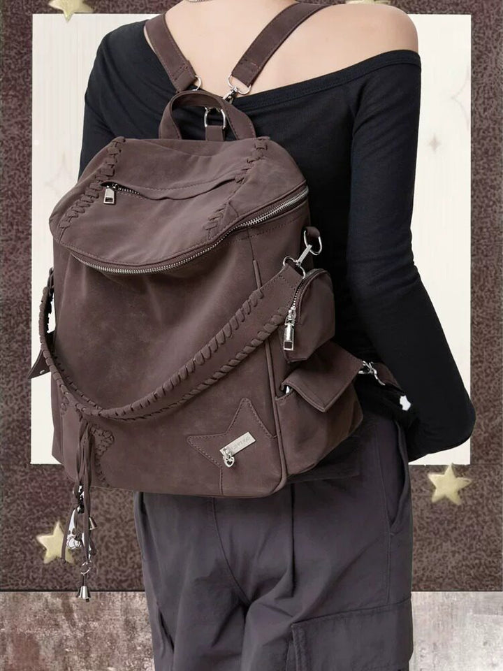 Vintage Braided Star Convertible Backpack
