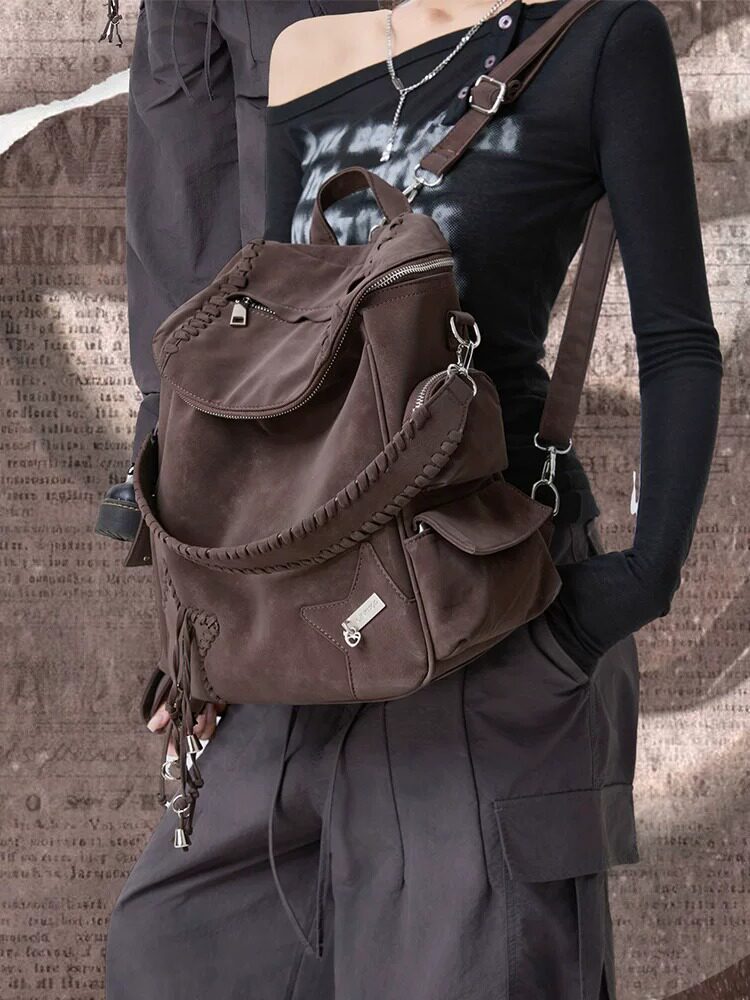 Vintage Braided Star Convertible Backpack