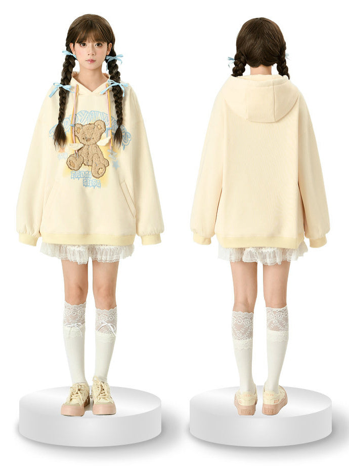 Kawaii Winged Teddy Bear Hoodie