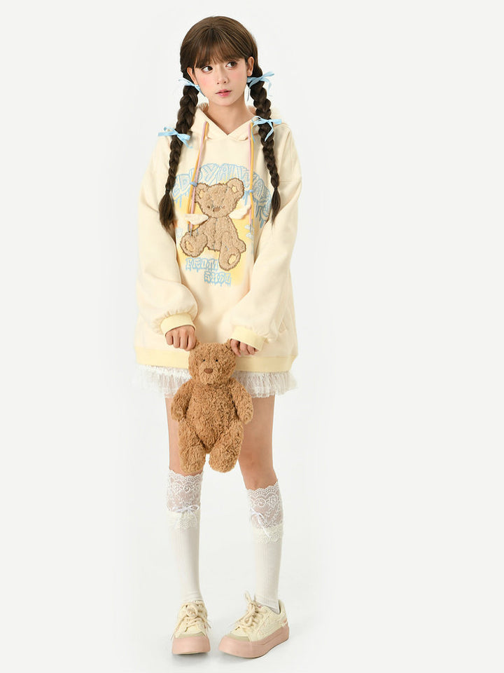 Kawaii Winged Teddy Bear Hoodie